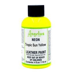 Angelus Neon Leder Farbe 29.5ml (118ml, Tropisches Sonnengelb / Tropical Sun Yellow) von Angelus