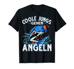 Coole Jungs Gehen Angeln Fischen Angler T-Shirt von Angler Angel Angeln Angelzubehör Fischer Ajeli