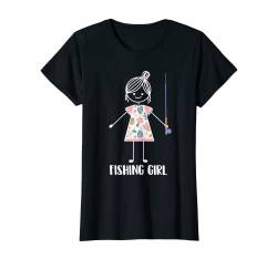 Angeln Fischer Mädchen - Fischen Angler T-Shirt von Angler Geschenke & Ideen