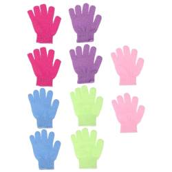 10St Badehandschuhe Reinigungsschwämme schrubben Peeling-Handschuhe Handschuhe für Kinder Fäustlinge für Kinder Körperreinigungshandschuh strapazierfähiger Duschhandschuh Tiefe von Angoily