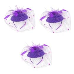 3St hair styling haar spangen haarclips haarhalter bobby pin hair claw clip Haar Styling hairpin hairclips haarpin haarschmuck Charme Schleier Foto Hochzeitskleid Braut Hut Violett von Angoily