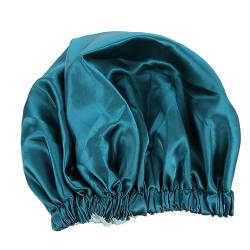 3st Zweilagige Nachtmütze Aus Satin Schlafhaube Damen Runde Kappe Breitseite Polyester von Angoily