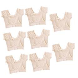 8 Stk Schweißpolster-Unterwäsche Damenhemden Damen-Shirt underarm sweat pad unterarm schweiß pads Damenunterwäsche Tanktops Dame Unterarmweste Unterarm-Schweißweste Ultra dünn BH von Angoily