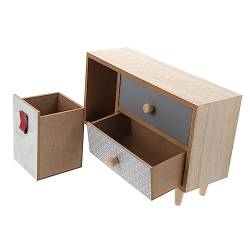 Angoily 1 X Schreibtisch Holztisch Aufbewahrungsbox Make Up Schrank Vintage Schreibtisch Organizer Aufbewahrung Hausdekorationen Für Zuhause Kosmetikschublade Haushaltsprodukte von Angoily