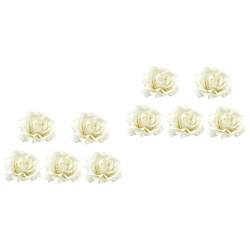 Angoily 10 Stk Blumenhaarhochzeit Blumenmädchen Haarschmuck Für Die Hochzeit Mexikanische Haarblumen Blumen Haarspangen Haarklammern Für Frauen Blumenclips Die Blumen Weiße Rose Fräulein von Angoily