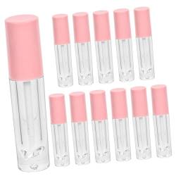 Angoily 12St Lippenstift Flasche Toilettenartikelbehälter Lippenbalsambehälter aus klarer Lipgloss Lipgloss-Röhren Flaschen mit Lippenöl Behälter für Lipgloss runden von Angoily