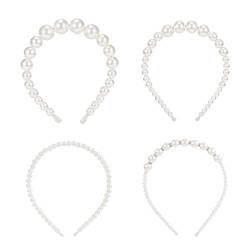 Angoily 16 Stk Perlen Stirnband Set haarschmuck Europäisch und amerikanisch einstellen Kombination Kopfbedeckung Braut Imitationsperlen Weiß von Angoily