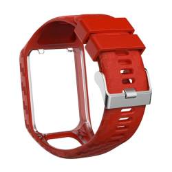 Angoily 1Stk intelligentes Uhrenarmband Smartwatch für Frauen reloj deportivo para hombre Runner 3 Uhrenarmband Mann Uhren Ersatzband Austausch des Armbandes Silikon-Uhrenarmband Gurt rot von Angoily