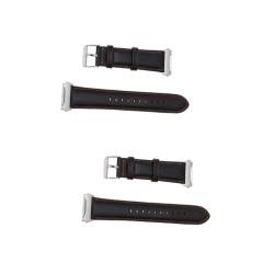 Angoily 2St Uhrenarmbänder Leder Uhrenarmbänder für Damen Armbänder für Männer Herrenuhrenarmbänder Mode-Design Schnappschalter correa para hombre ersetzen Gurt Armband von Angoily
