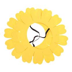 Angoily 2st Sonnenblumenkopfbedeckung Kreative Partykappe Kreative Partymütze Kopfschmuck Aus Sonnenblumen Sonne Stirnband Party-kappe Kopfbedeckung Blumenhut Kind Gefühlt Die Blumen von Angoily