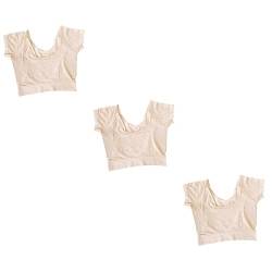 Angoily 3 Stk Schweißpolster-Unterwäsche gepolstert Leibchen für Damen underarm sweat pad unterarm schweiß pads Blusen für Damen Tanktops für Damen Achselweste Unterwäsche Weste waschbar von Angoily