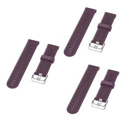 Angoily 3 Stk Uhrenarmbänder aus Silikon für Herren Vorläufer 945 Uhrenarmbänder Bands 920xt Herrenuhren Uhrengehäuse für Herren Armband Bildschirm Anschauen Schutzhülle Gurt Mann Violett von Angoily