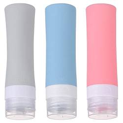 Angoily 3St Flasche aus Kieselgel Flüssigkeitsbehälter Behälter für Reiseflaschen Silikonbehälter leere flasche kosmetik leere flaschenbehälter silikon Füllung Container Shampoo reisen von Angoily