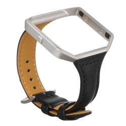 Angoily 3St Uhrenarmband für Smartwatch Lederarmband für Smartwatch Armband mit Edelstahlrahmen für Smartwatch armaturenbrett matte bequeme Bandentfernung Armbänder Rostfreier Stahl Gurt von Angoily