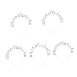 Angoily 5 Stück Strass Stern Stirnband Für Braut Metall Zinklegierung von Angoily