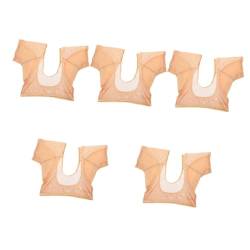 Angoily 5St Schweißpads unter den Achseln underarm sweat pad unterarm schweiß pads Schweißhemmende Weste schnelltrocknend Shirt Kleid Schutz Damen Schweißkissen Nylon von Angoily