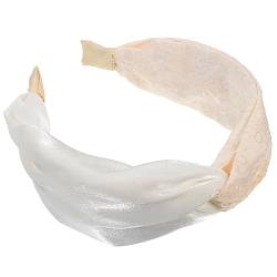 Angoily 5st Stirnband Kopfschmuck Aus Perlen Haarschmuck Für Frauen Geknotetes Bandana Übungsstirnbänder Für Frauen Yoga-stirnbänder Tiara Damen Weiß Plastik Zubehör Anmut von Angoily