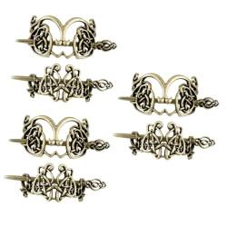 Angoily 6 Stk Haarnadel aus Metall haarschmuck Haarspangen Haarspange Haarnadeln Retro-Haar Haarklammer Tiara kreativer Haarstab Eleganter Kopfschmuck Jahrgang Zubehör von Angoily