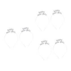Angoily 6 Stk Haarschmuck 2020 Neujahrskrone China Frohes Neues Jahr Dekorationen Tiara Haargummis glänzendes Kristall-Stirnband Schmuck Haarreifen Legierung Kopfbedeckung Hut von Angoily