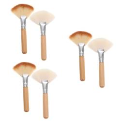 Angoily 6 Stk Lose Puderpinsel Make-up Pinsel Hervorhebungspinsel Fächerpinsel Für Make-up Lüftergesichtsbürste Damen Gesichtsbürste Mischpinsel Bilden Fräulein Make-up-tools Mischen Nylon von Angoily