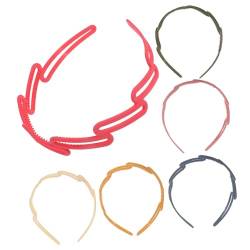 Angoily 6st Stirnband Mit Gefrosteten Zähnen Haarschmuck Zahnstirnbänder Für Frauen Damen Haarband -stirnband Zähne Kamm Stirnbänder Einfaches Stirnband Plastik Mädchen Fräulein Schal von Angoily