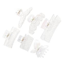 Angoily 6st Transparente Haarspange Extra Große Krallenclips Für Dickes Haar Klauenclips Für Dickes Haar Große Klauenklammern Krallenklammern Mittel Harz Sicherungsclip - Mädchen von Angoily