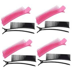 Angoily 8 Stk Layer-clip Haar-volumen-clip Salon-haarspangen Clips Zur Haarlokalisierung Haarschneideklammern Aus Kunststoff Haarfärbekamm Kämme Sicherungsclip Fräulein Sektion Plastik von Angoily