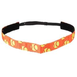 Angoily Baseball-Softball-Stirnband orange elastische haargummi elastisches haarband Volleyball-Stirnband dekorative elastische Haarbänder Tiara Haarschmuck Haarwickel von Angoily