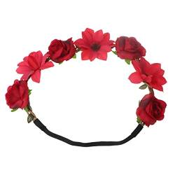 Angoily Blumenkrone Blumenstirnbänder für Frauen Blumenmädchen-Kopfschmuck Blumenhaarkranz Brautkopfschmuck für die Hochzeit frisch Kopfbedeckung Kleid Sonnenblume Kleine Stirnband von Angoily