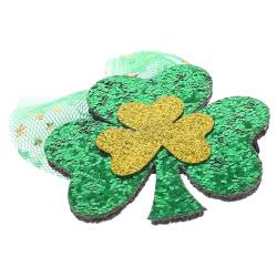 Angoily Haarnadeln Zum Irischen Tag St. Patricks Day Haarschmuck Kleeblatt-netz-haarspange Haarnadeln Mit Grünen Blättern St. Patricks Haarschmuck Klammer Schmücken Bilden Zinklegierung von Angoily