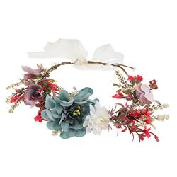 Angoily Kranz Hochzeitsdekoration Blumendekorationen Weihnachtsgirlande Brautkopfschmuck Für Die Hochzeit Herbstgirlande Hochzeitsgirlande Requisiten Strandresort Stoff Hochzeitskleid von Angoily