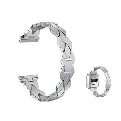 Angoily Metallbänder Uhrenarmbänder für Damen Armband Damenarmbänder Anti-Rost Bands armbänder für smartwatch herrenarmbände Einfache Installation men bracelet Diamant Gurt leicht von Angoily