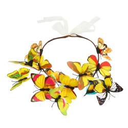 Angoily Schmetterlings-Stirnband hochzeitshaar schmuck wedding hair accessories Schmetterlings-Fascinator-Hut Buterflies Diademe haarschmuck Mädchen Kopfbedeckung Haarteil von Angoily