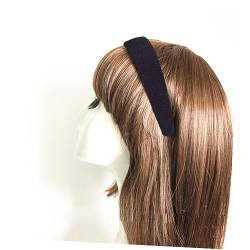 Angoily modische Stirnbänder einfarbige Kopfbedeckung dicke Stirnbänder geschwollen Tiara Haarband Haarreifen breitrandiger Kopfschmuck elastisch Stirnband Schwamm Frau von Angoily
