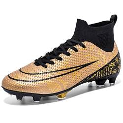 Angugu Womens Football Boots Unisex Fußballschuhe für Männer Jugend Jungen Mädchen Professionelle Spikes für Indoor Outdoor Athletic Wettbewerbstraining Turnschuhe von Angugu