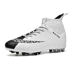 Herren Fußballstiefel Fußballschuhe für Frauen FG High-Top Youth Boys Professionelle Spikes für Indoor Outdoor Sportwettbewerbstraining Turnschuhe von Angugu