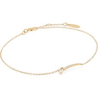 ANIA HAIE BAU007-01YG Afterglow Armband mit weißem Saphir Gold 14K von Ania Haie