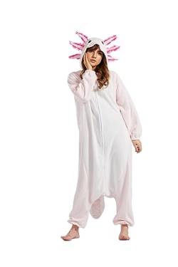 Axolotl Animal Onesie, Adult Unisex Jumpsuit, Carnival Costume, Halloween Pyjamas, Cosplay Pyjamas von Anikigu