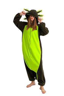 Axolotl Animal Onesie, Adult Unisex Jumpsuit, Carnival Costume, Halloween Pyjamas, Cosplay Pyjamas von Anikigu