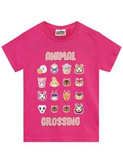 Animal Crossing Mädchen T-Shirt Rosa 116 von Animal Crossing