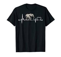 Elefant Herzschlag Hemd Tier für Kind/Frauen/Männer Geschenk T-Shirt von Animal Loves Gift