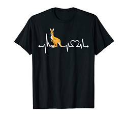Känguru Herzschlag Hemd Tier für Kind/Frauen/Männer Geschenk T-Shirt von Animal Loves Gift