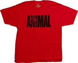Animal Herren Iconic M-Stak Premium Tee T-Shirt, Rot/Ausflug, einfarbig (Getaway Solids), XL von Animal