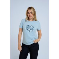 Carina Bio-Baumwoll Damen T-Shirt - Blau von Animal