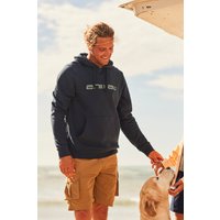 Driver Logo Bio-Baumwoll Herren-Kapuzenpullover - Marineblau von Animal