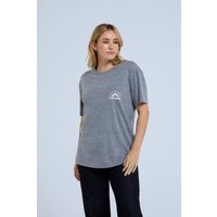 Elena Bio-Baumwoll Damen T-Shirt mit Tasche - Marineblau von Animal