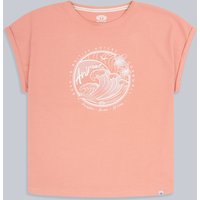 Holly Gemustertes Bio-Baumwoll Damen T-Shirt - Pink von Animal