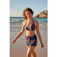 Iona Gemusterter Damen Triangle Bikini-Top - Orange von Animal