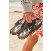 Jekyl Herren-Flip-Flops mit Logo - Silber von Animal