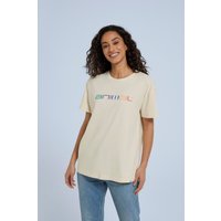 Leena Boxy Bio-Baumwoll Damen T-Shirt - Grauweiß von Animal